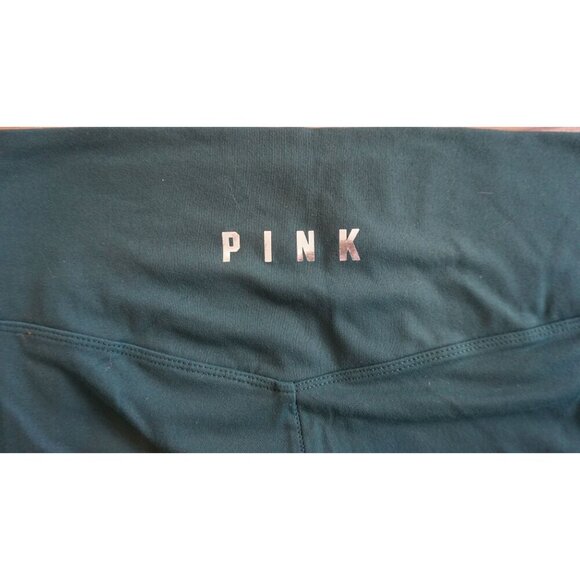 PINK Victoria's Secret Ultimate Legging Green / Black Ankle Length - Size M - Picture 16 of 16